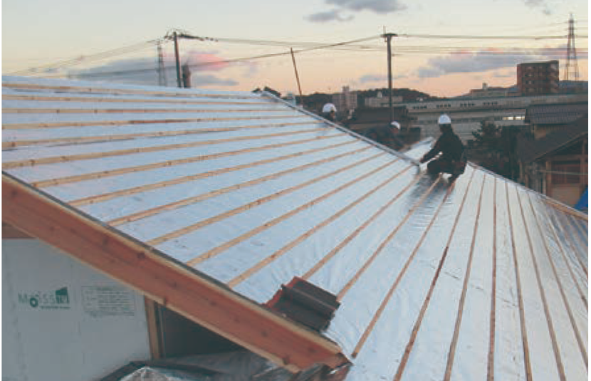 天井裏・壁・屋根への施工
